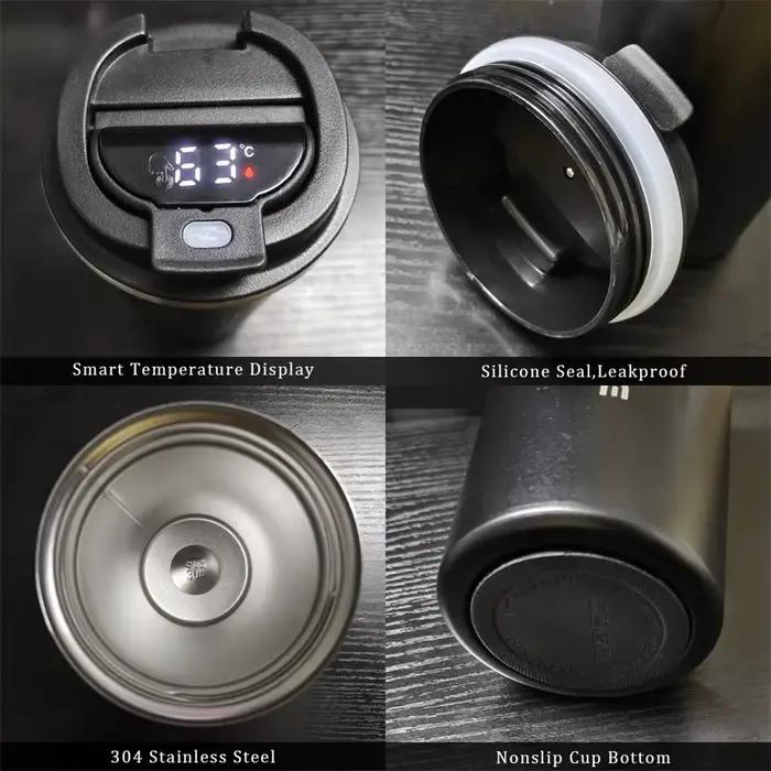 Tasse thermos intelligente en acier inoxydable avec affichage intelligent de la température, gobelet