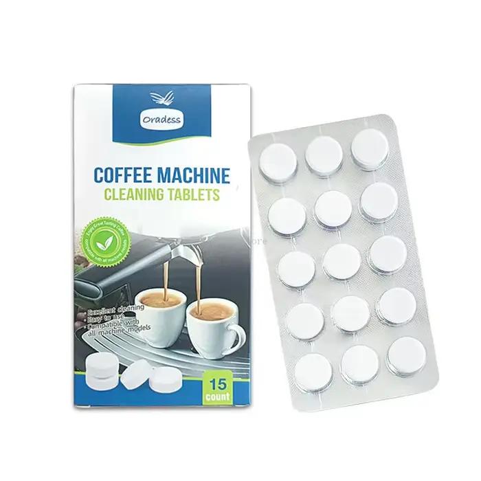 Comprimés de nettoyage effervescents pour Machine à café, 30 unités, élimine les huiles de café, les