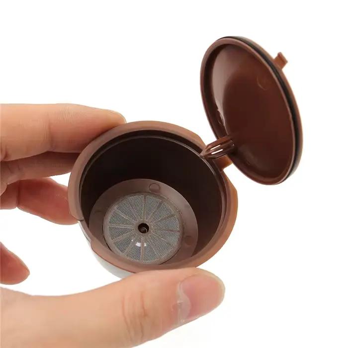 4 pièces/ensemble Dolce Gusto Plsatic rechargeable café Capsule filtre tasse 200 fois réutilisable c