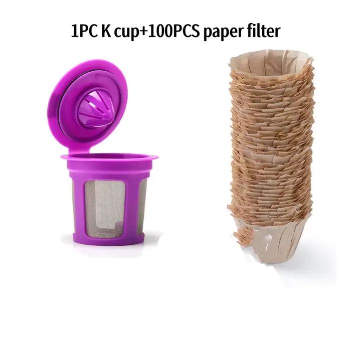 Filtre à café jetable en papier Keurig K-cup, tasse réutilisable Keurig Single Brewer, dosettes de c