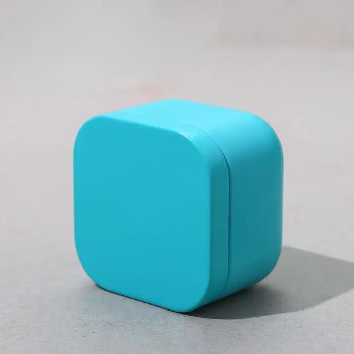 Pots à thé ronds ou carrés en fer blanc avec couvercle, conteneur de stockage portable, échantillon