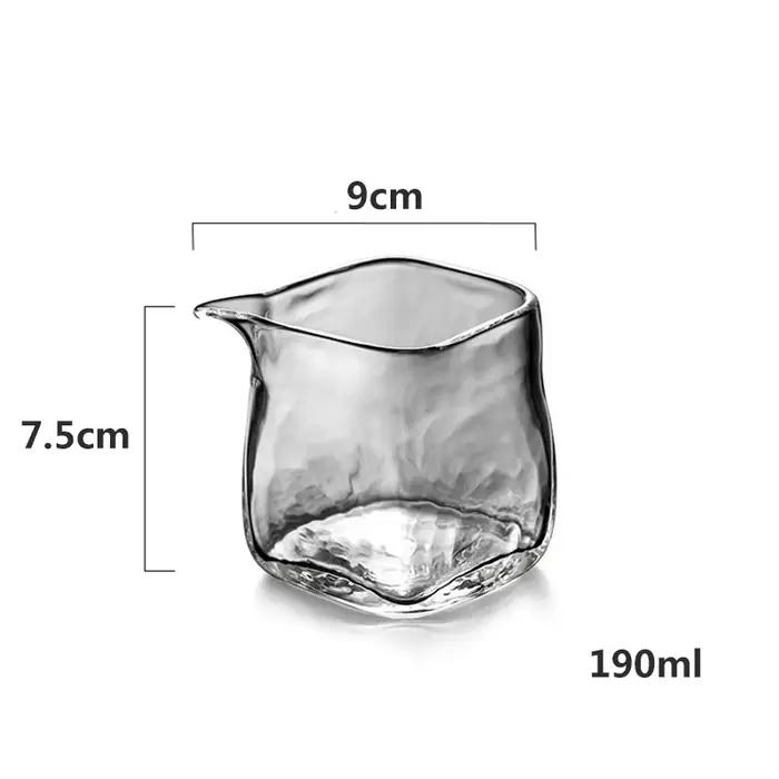 Distributeur de thé Transparent à quatre faces, tasse à thé Chahai créative pour la maison, tasse ju