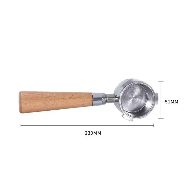 Delonghi 51MM 3 oreilles café sans fond Portafilter filtre nu 304 acier inoxydable 1 2 4 tasses filt