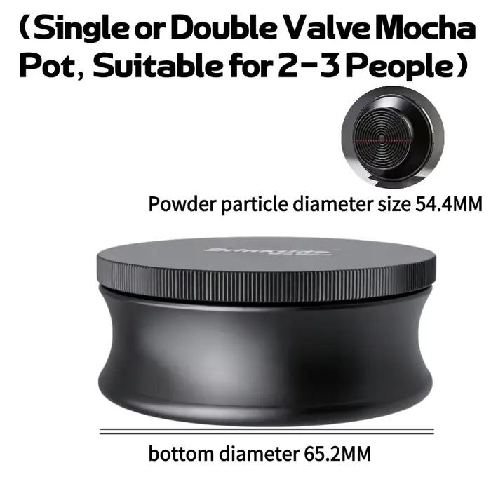 Distributeur de café pour Moka Pot, anneau doseur en alliage d'aluminium, tamper, entonnoir anti-dév