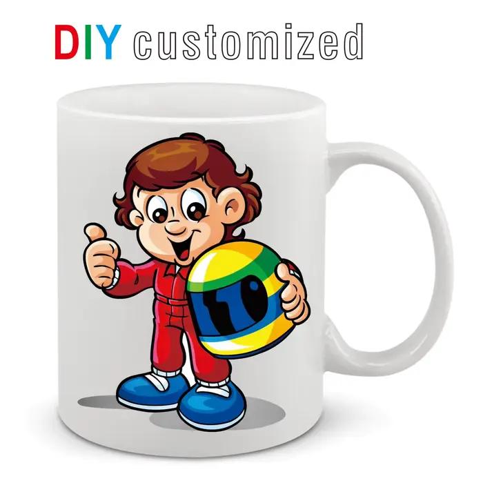 Tasse en céramique personnalisée bricolage, tasse à café personnalisée, image imprimée, photo, logo,