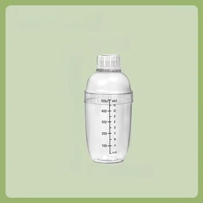 1PC Shaker manuel 500ml/700ml pour thé au lait avec graduations, shaker pour thé au lait, vin et boi
