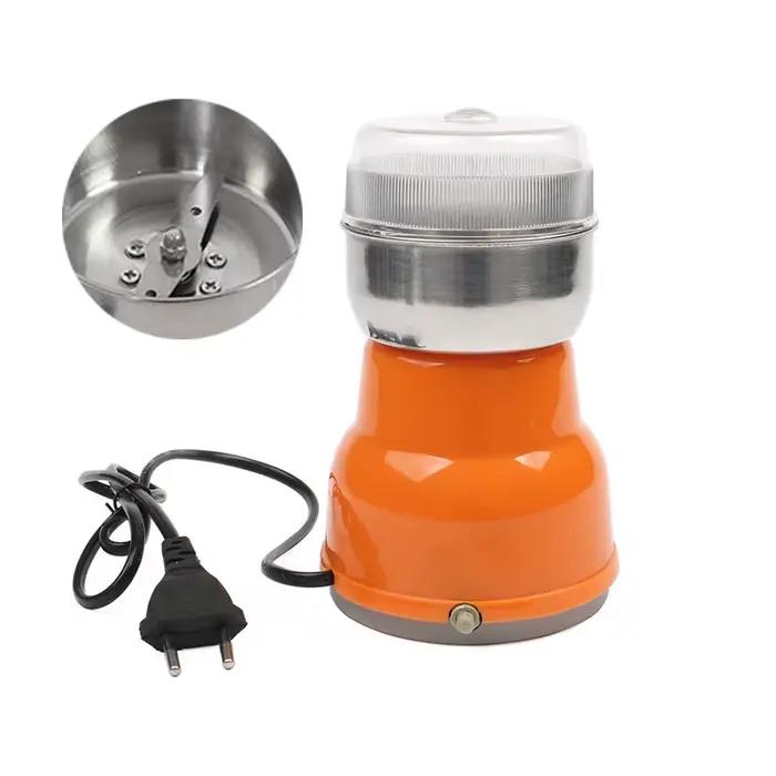 Moulin à grains de café électrique en acier inoxydable, mini broyeur de grains, broyeur d'herbes Mar