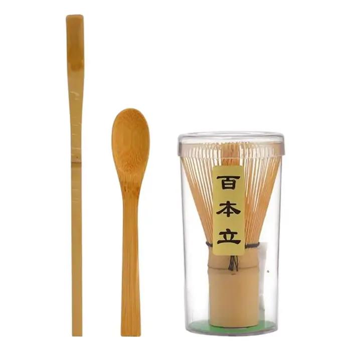 Cérémonie japonaise bambou Matcha pratique poudre fouet café vert thé brosse Chasen outil broyeur br