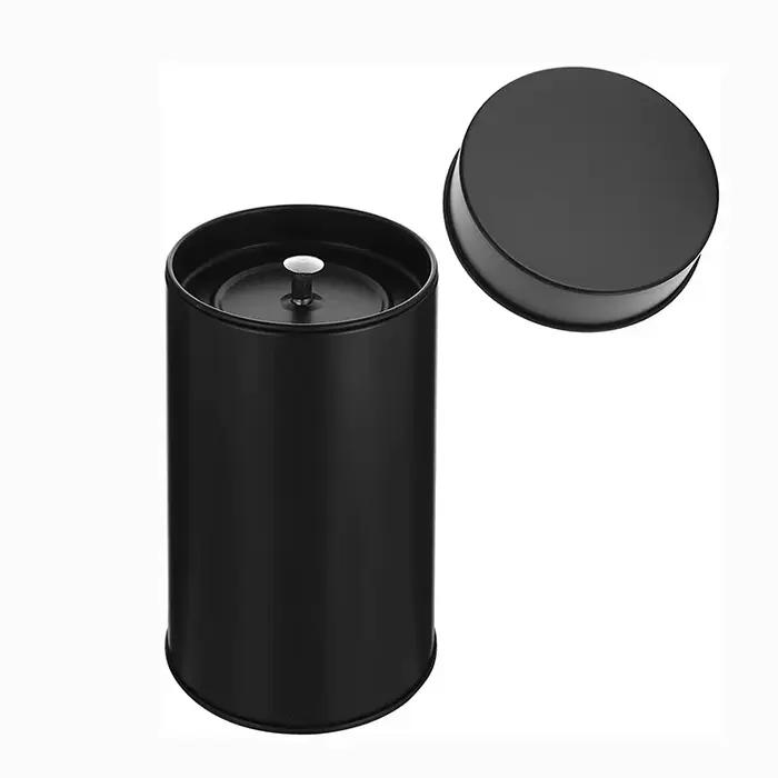Boîte à thé ronde à double joint avec couvercle, récipient pour le stockage de cuisine, café et sucr