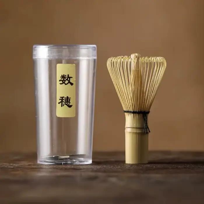 Batteur en poudre de thé vert Matcha en bambou, service à thé, cérémonie japonaise, outil à thé Chas