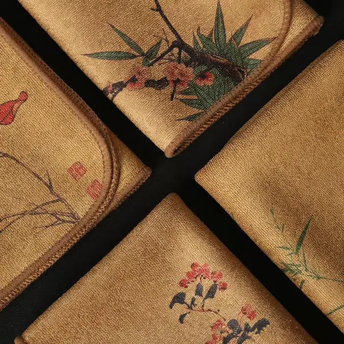 Serviette à thé peinte