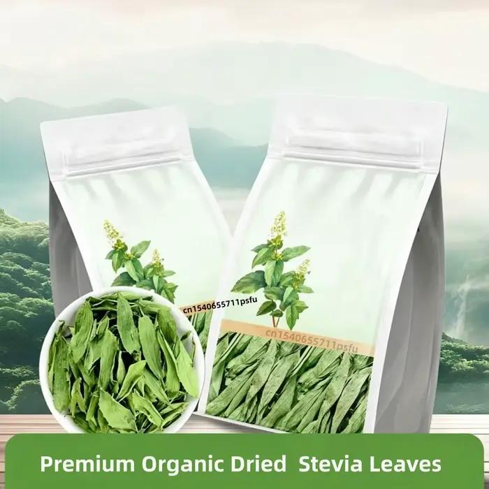 Feuilles de Stévia Séchées Biologiques Premium – Herbe Sucrante Naturelle pour la Fabrication de Savons