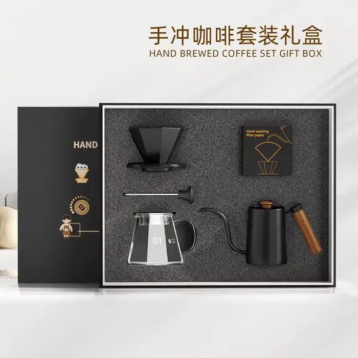 Coffret Cadeau 5 Pièces : Moulin à Café Manuel 42mm avec Noyau de Broyage