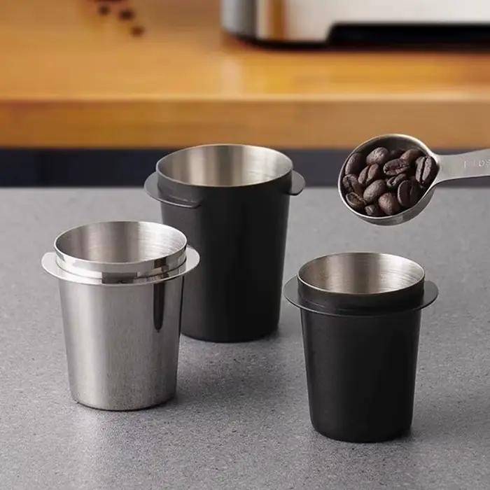 Tasse doseuse de café en acier inoxydable 51 53 58 mm pour machine à expresso broyeur portafiltro occasionnel amateur professionnel