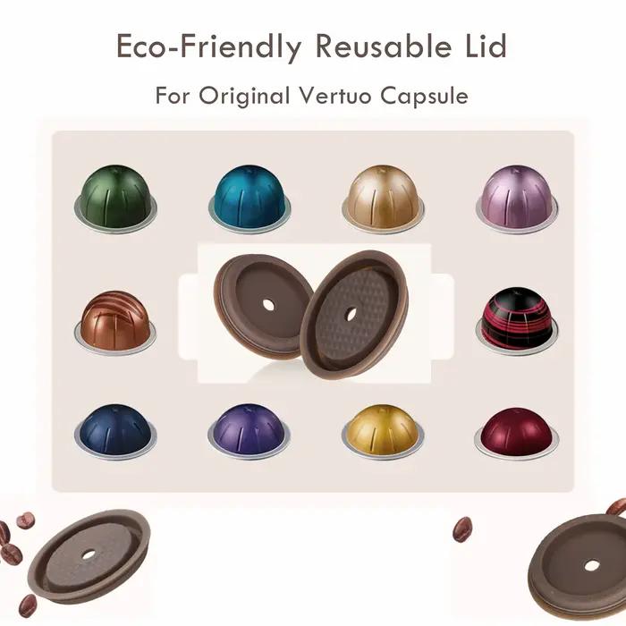 Couvercle réutilisable pour capsules de café Vertuoline originales