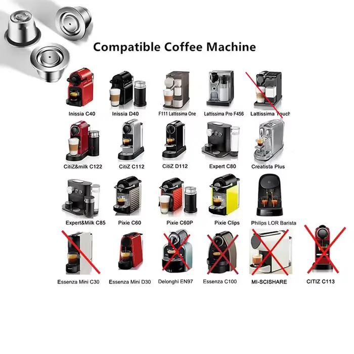 Capsules de café réutilisables pour Nespresso