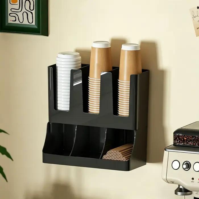 Organisateur de comptoir à 6 compartiments pour dosettes de café