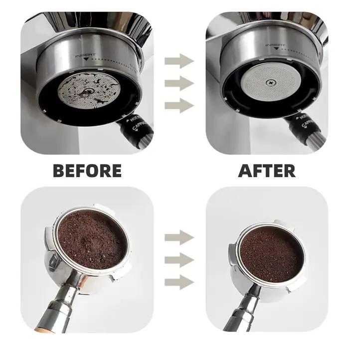 Écran filtrant à café réutilisable en acier inoxydable gris clair pour une filtration précise et une tasse de café pur et doux à offrir pour les amateurs de café