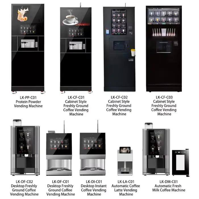Machine à café commerciale entièrement automatique pour salle de pause professionnelle élégante et confortable
