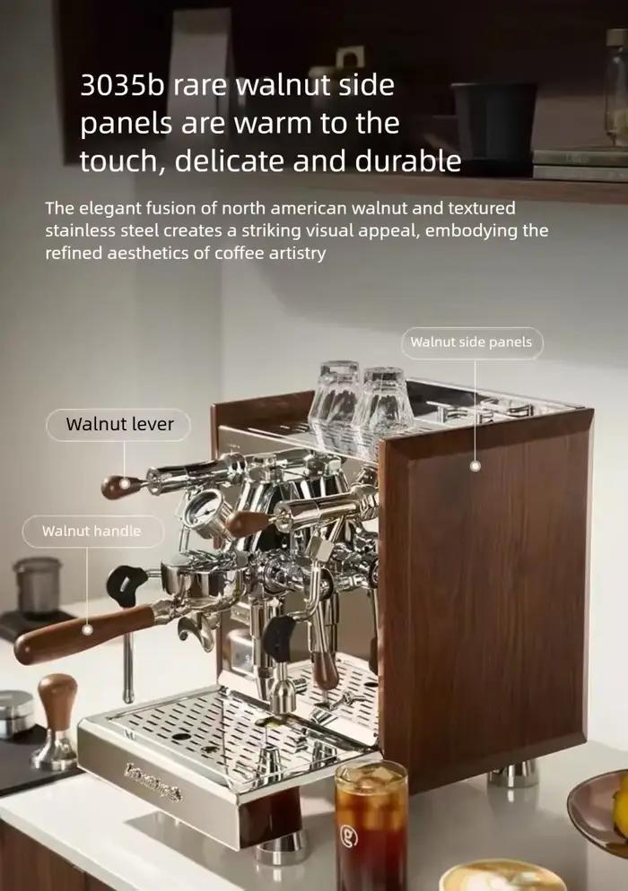 Machine à café semi-automatique Gemilai White Whale 3035C concentrateur italien tête de brassage E61 pour maison et entreprise