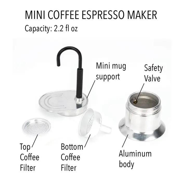 Pot Moka à Tube unique