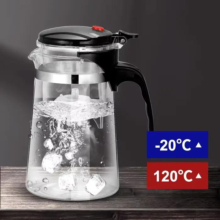 Théière en verre résistante à la chaleur