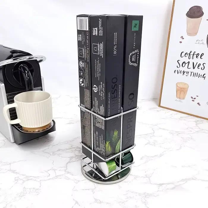1 pièces Nespresso porte-Capsules pour le stockage 40 Capsules fer métal café dosettes support