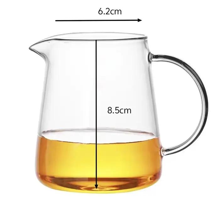 Carafe à thé en verre borosilicate résistant à la chaleur de 250 ml