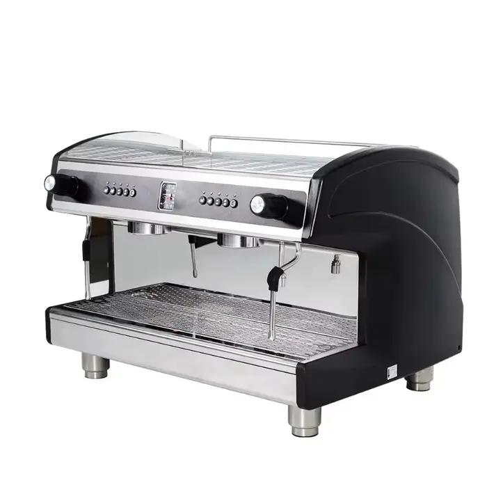 Machine à café expresso semi-automatique professionnelle italienne portable à double tête