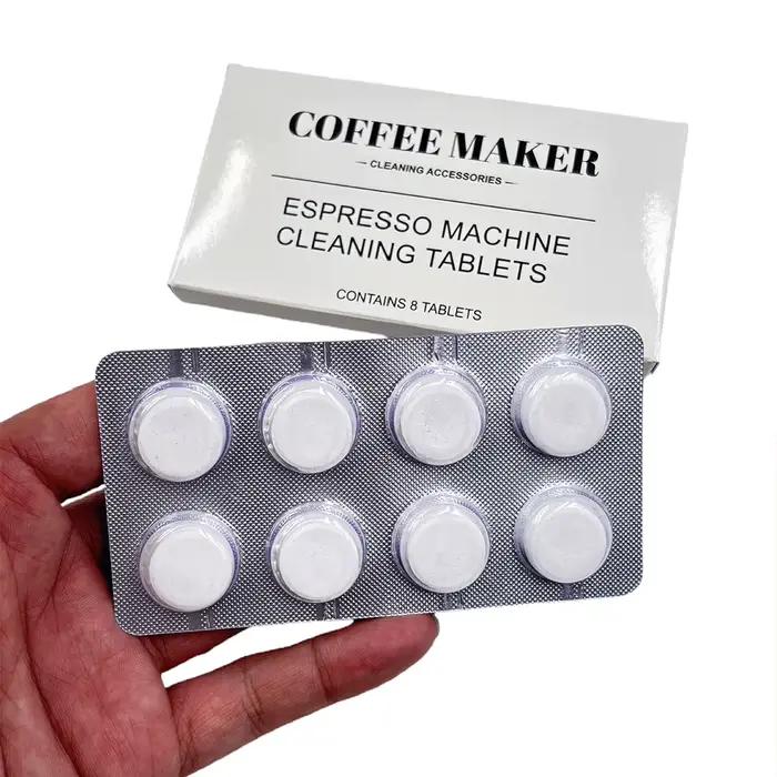 Lot de 8 comprimés nettoyants et détartrants pour machine à café