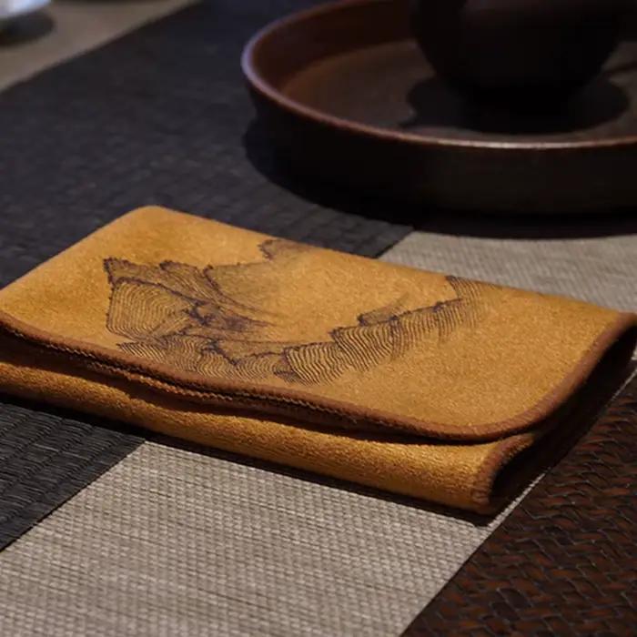 Serviette à thé peinte