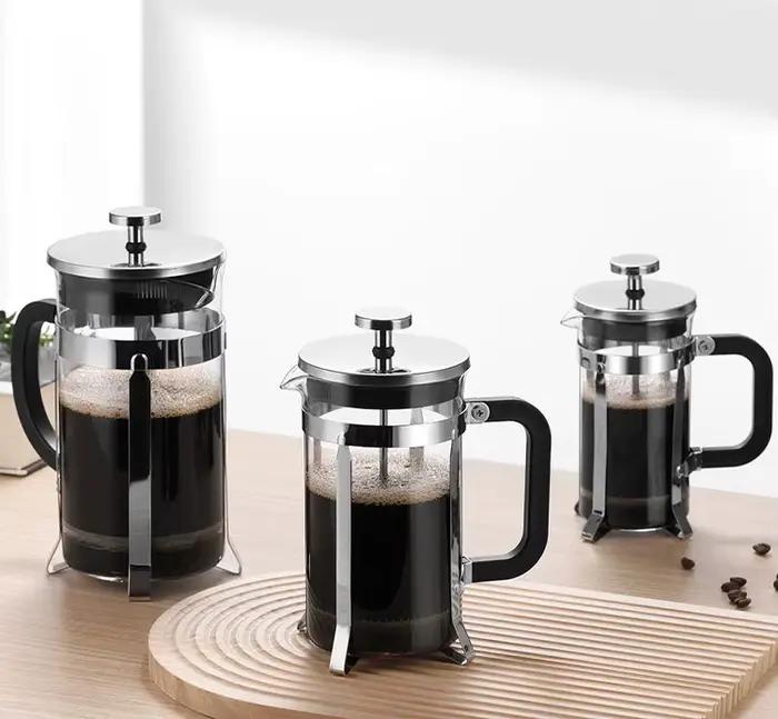 Cafetière à presse française en acier inoxydable