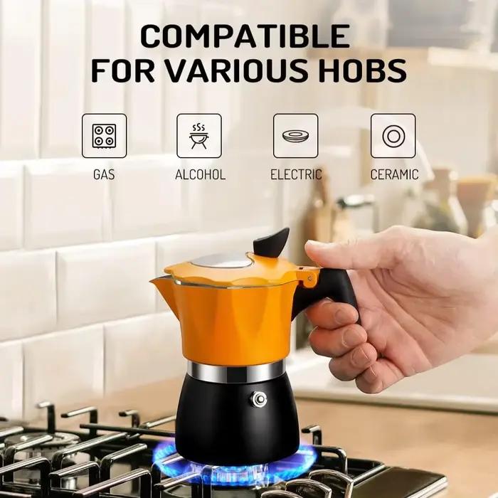 Cafetière à Extraction Italienne en Aluminium