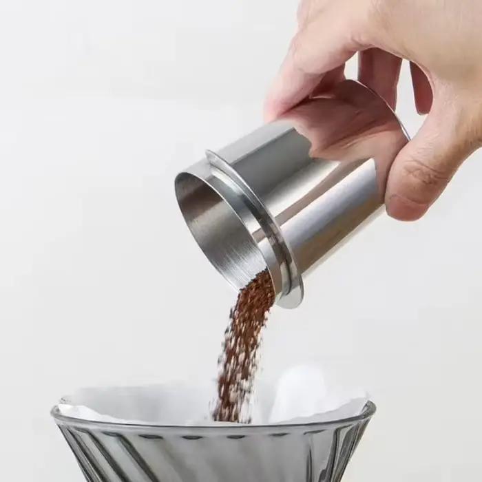 Tasse doseuse de café en acier inoxydable 51 53 58 mm pour machine à expresso broyeur portafiltro occasionnel amateur professionnel