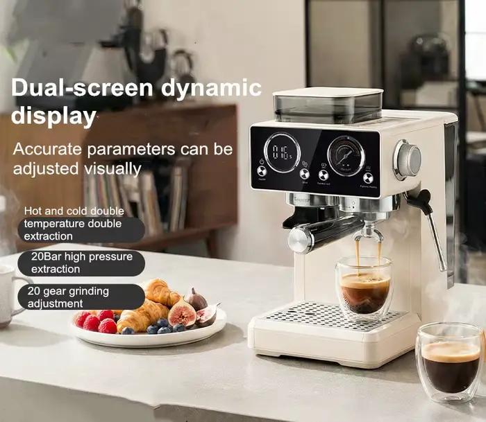Machine à expresso semi-automatique 20 bars avec commande tactile intelligente