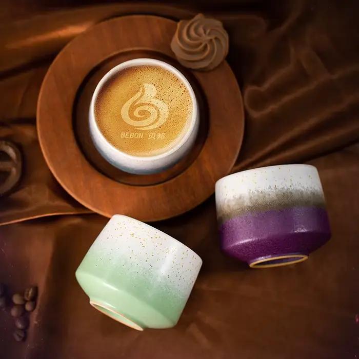 Tasse à café en céramique argile rétro 180ml pour usage quotidien et cadeaux spéciaux