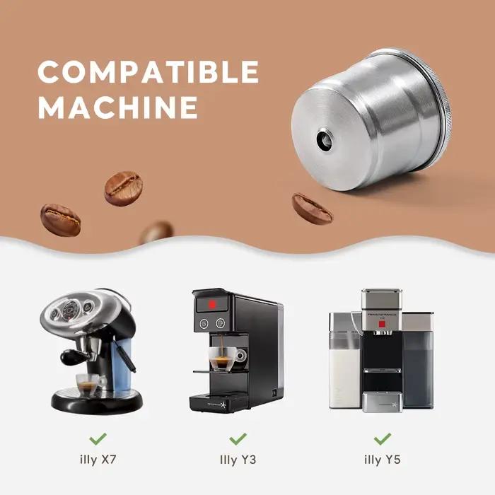 Capsules de café réutilisables en acier inoxydable
