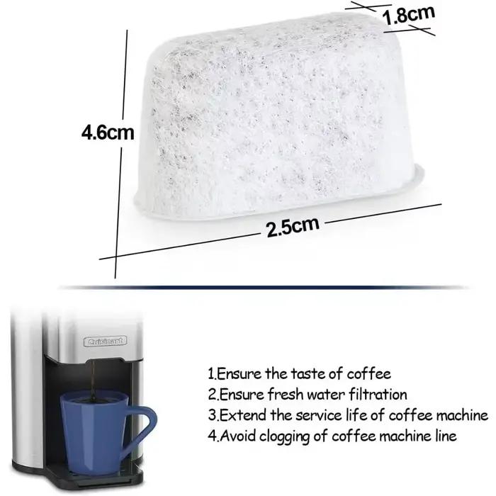 La machine à café remplace le filtre à eau avec 12 filtres à charbon actif
