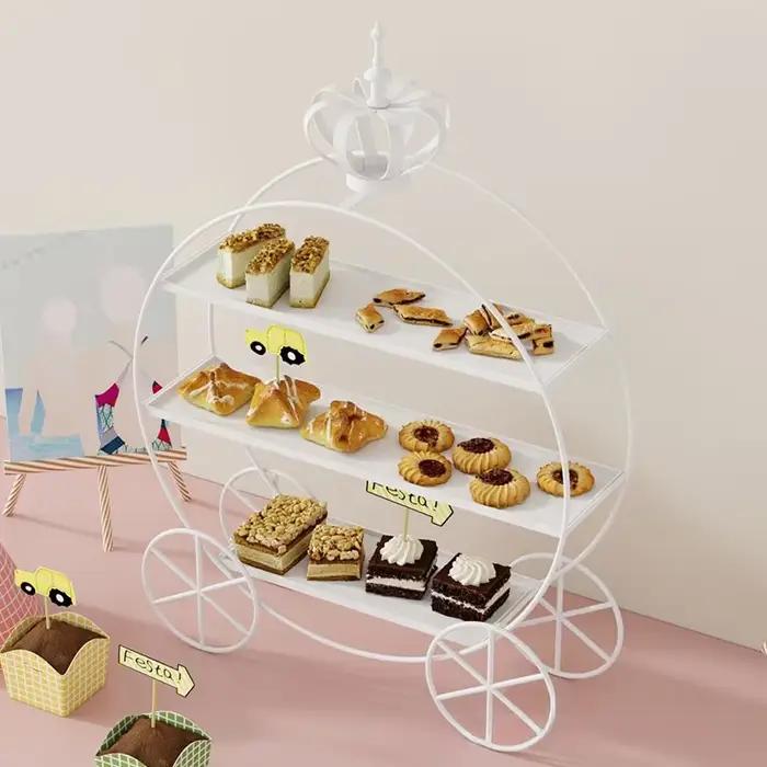 Support à gâteaux au Design de couronne exquis