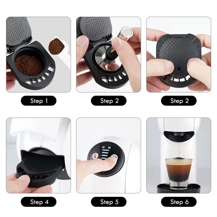 Adaptateur de capsules de café rechargeables et réutilisables