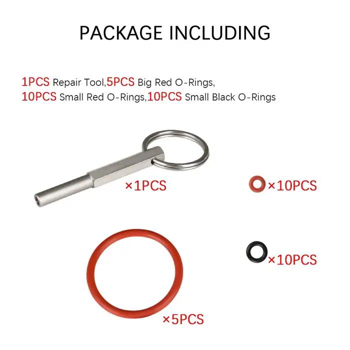 Jura Brew Group & Kit de réparation de joints toriques pour valve de drainage – comprend un outil clé à tête ovale