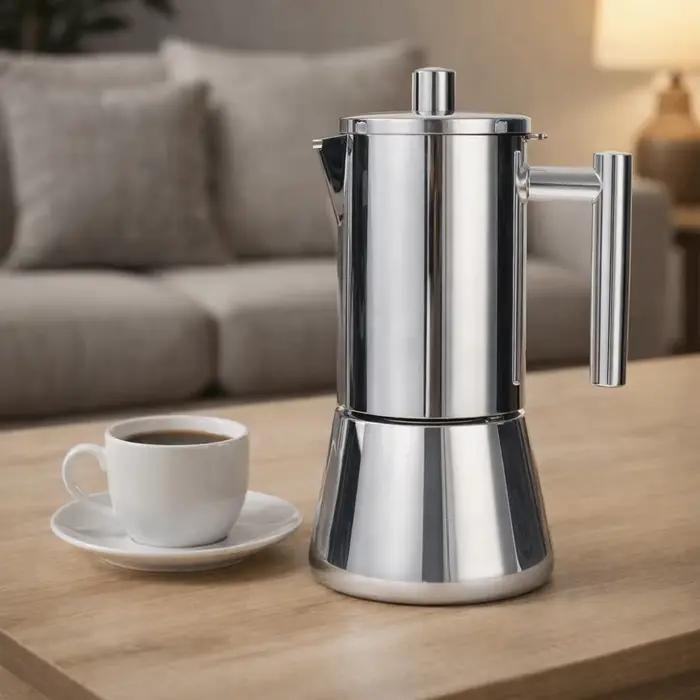 Cafetière italienne en acier inoxydable 200/300/600 ML