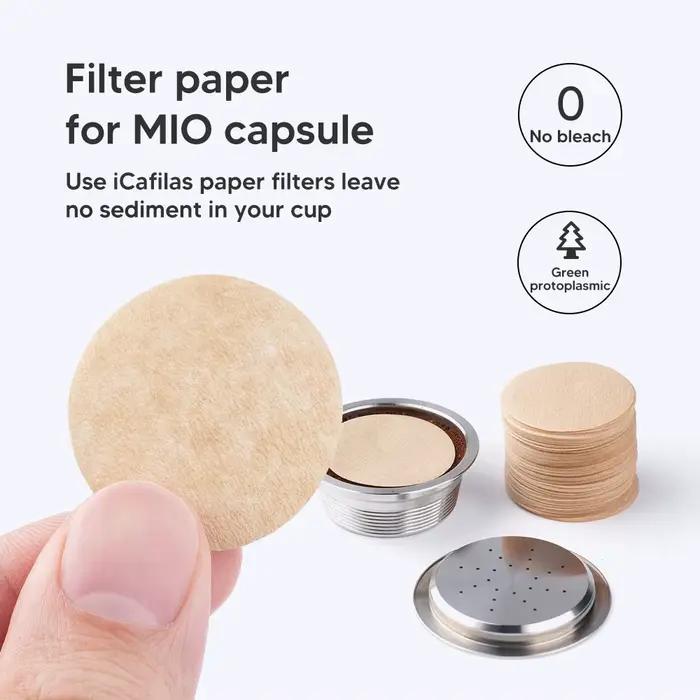 Capsules de café réutilisables en acier inoxydable pour machine Lavazza a mio, avec filtres pour une richesse de goût, disponible en plusieurs couleurs