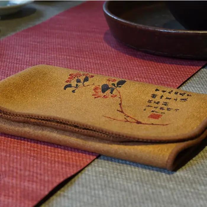 Serviette à thé peinte