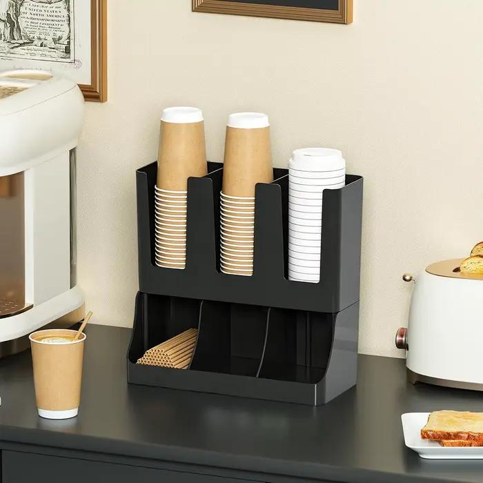 Organisateur de comptoir à 6 compartiments pour dosettes de café