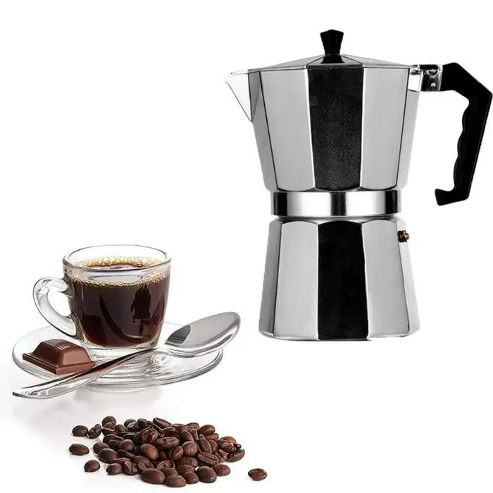 Cafetiere moka coolcells en aluminium octogonale multifonctionnelle pour preparation de cafe expresso bouilloire percolateur a offrir occassions speciales