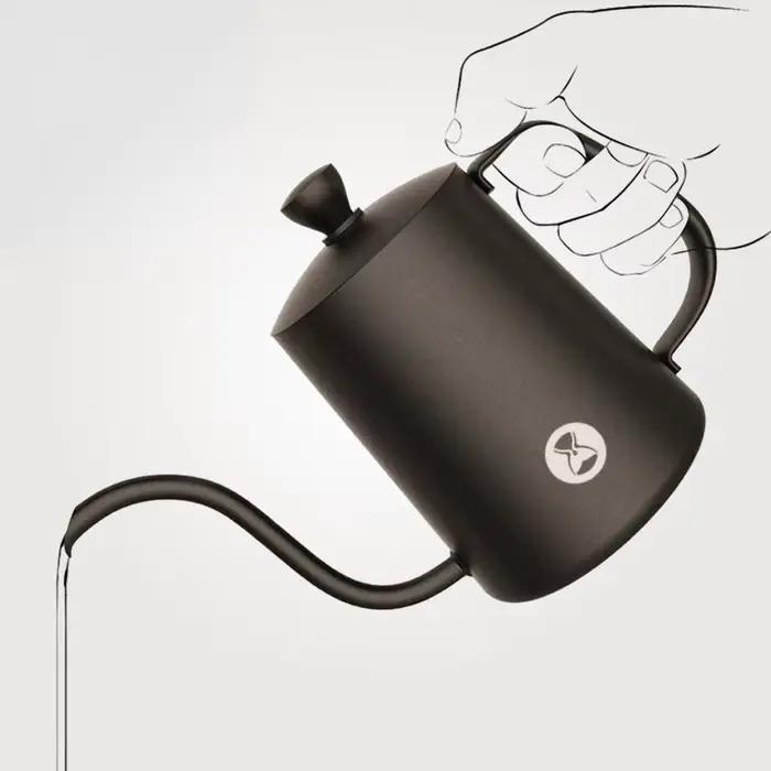 Bouilloire à café TIMEMORE Fish03 acier inoxydable pour café goutte à goutte thé voyage bureau occasionnelle usage quotidien durable facile à transporter