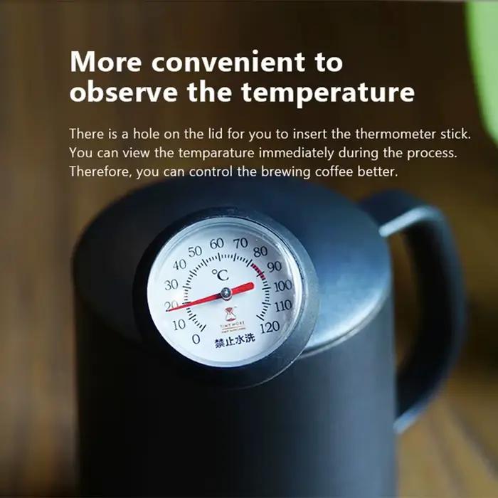 Bouilloire à café TIMEMORE Fish03 acier inoxydable pour café goutte à goutte thé voyage bureau occasionnelle usage quotidien durable facile à transporter