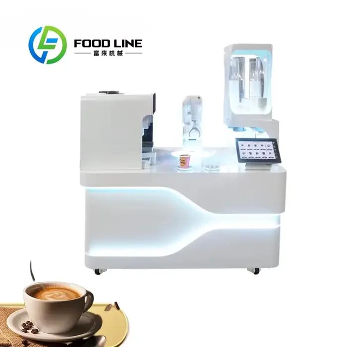 Kiosque de café robotisé intelligent personnalisé