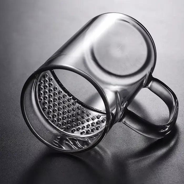Tasse à thé vert en verre résistant à la chaleur tasse à thé Puer avec filtre pour la maison occasionnelle entre amis et occasions spéciales